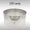 Opaska rant stały obręcz do tortu ciasta forma średnica 24cm wysokość 12cm Dorosiowe Ranty